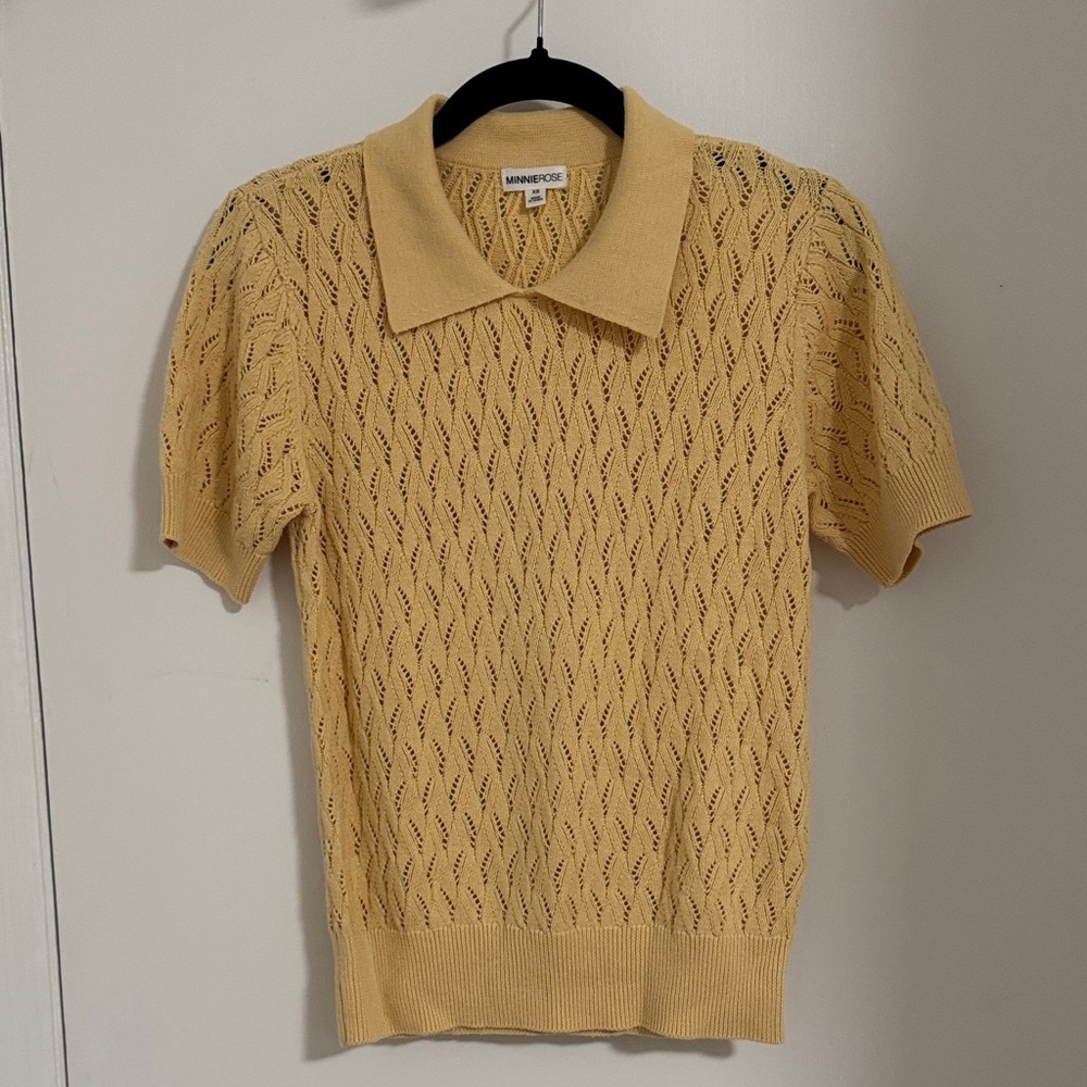 Minnie Rose Cream Knit Sweater